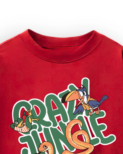 Soft breathable jungle print tee