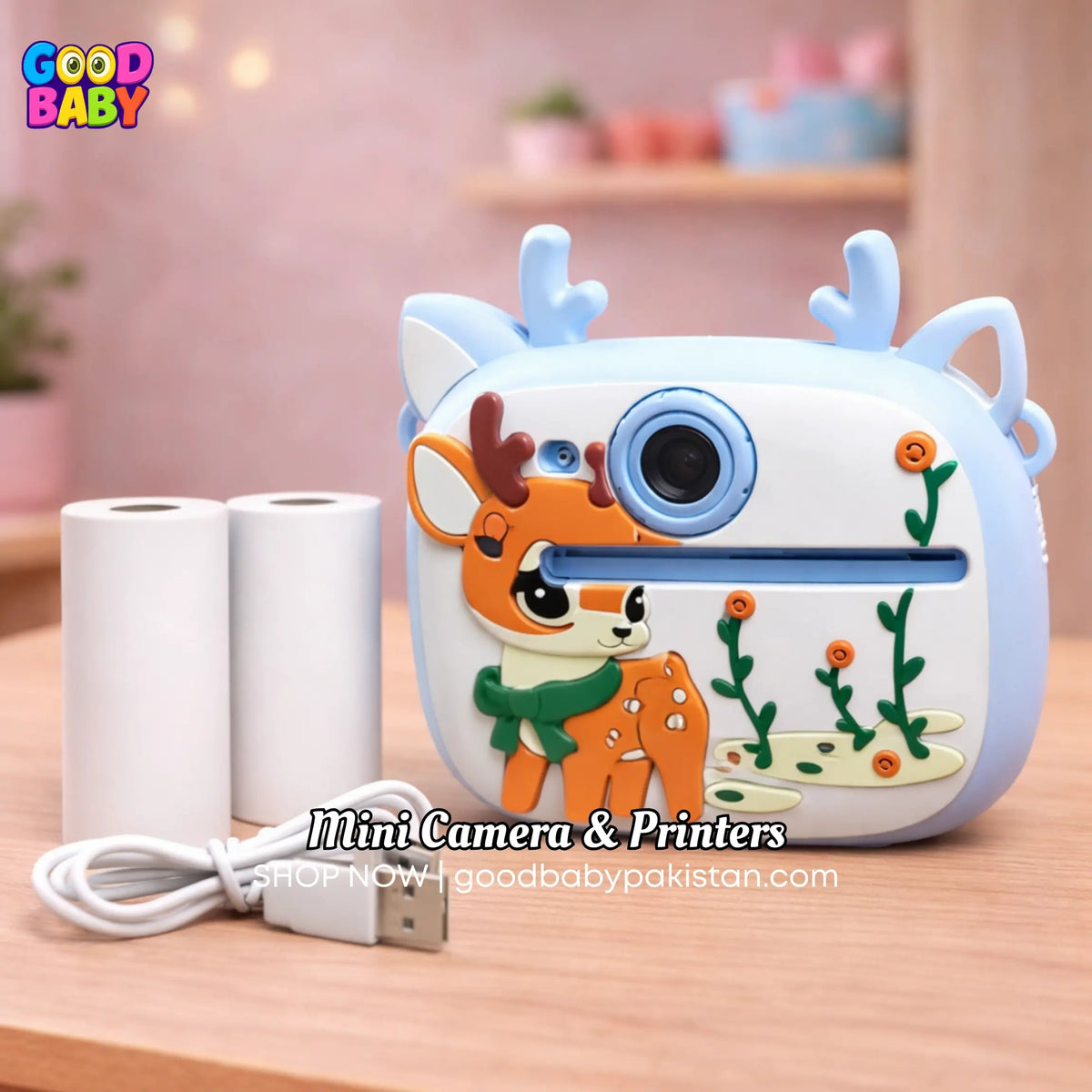 kids bluetooth instant print camera ToysWalaPK