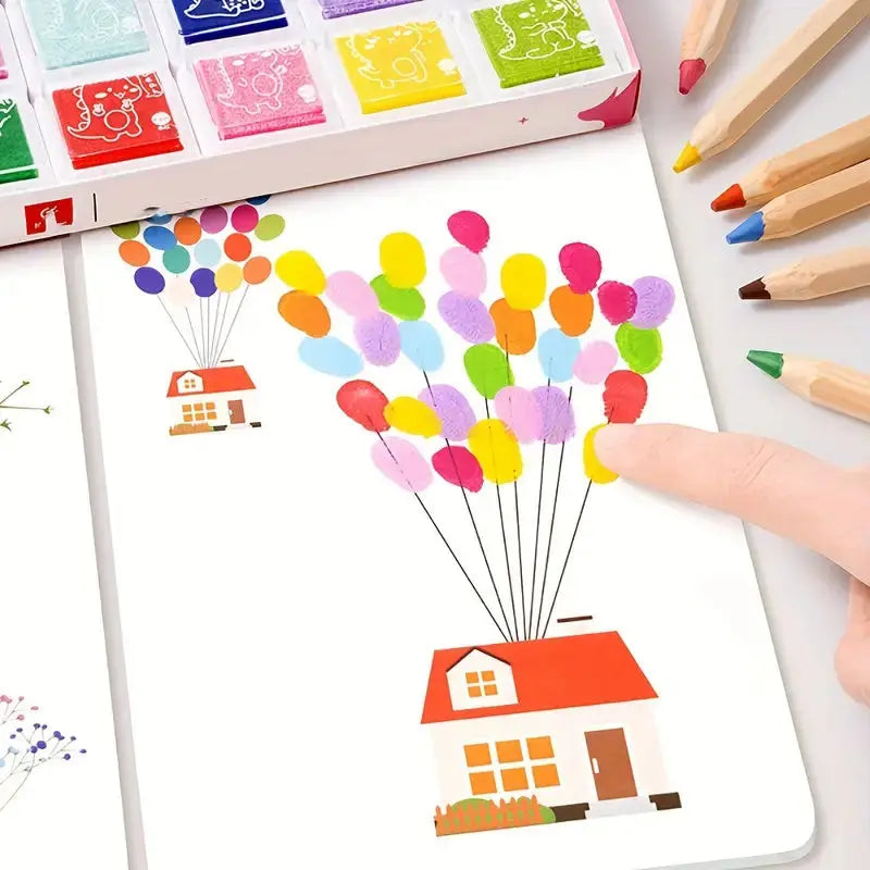 "Finger Painting Book for Kids - Educational Doodle Coloring for Toddlers in Pakistan"