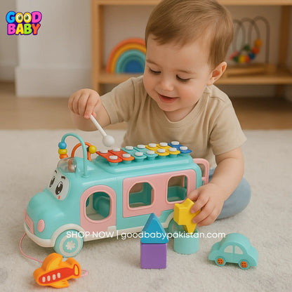 educational school bus toy for toddlers
