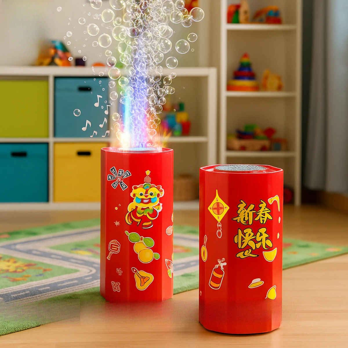 Electric Musical Fireworks Bubble Machine – ToysWalaPK
