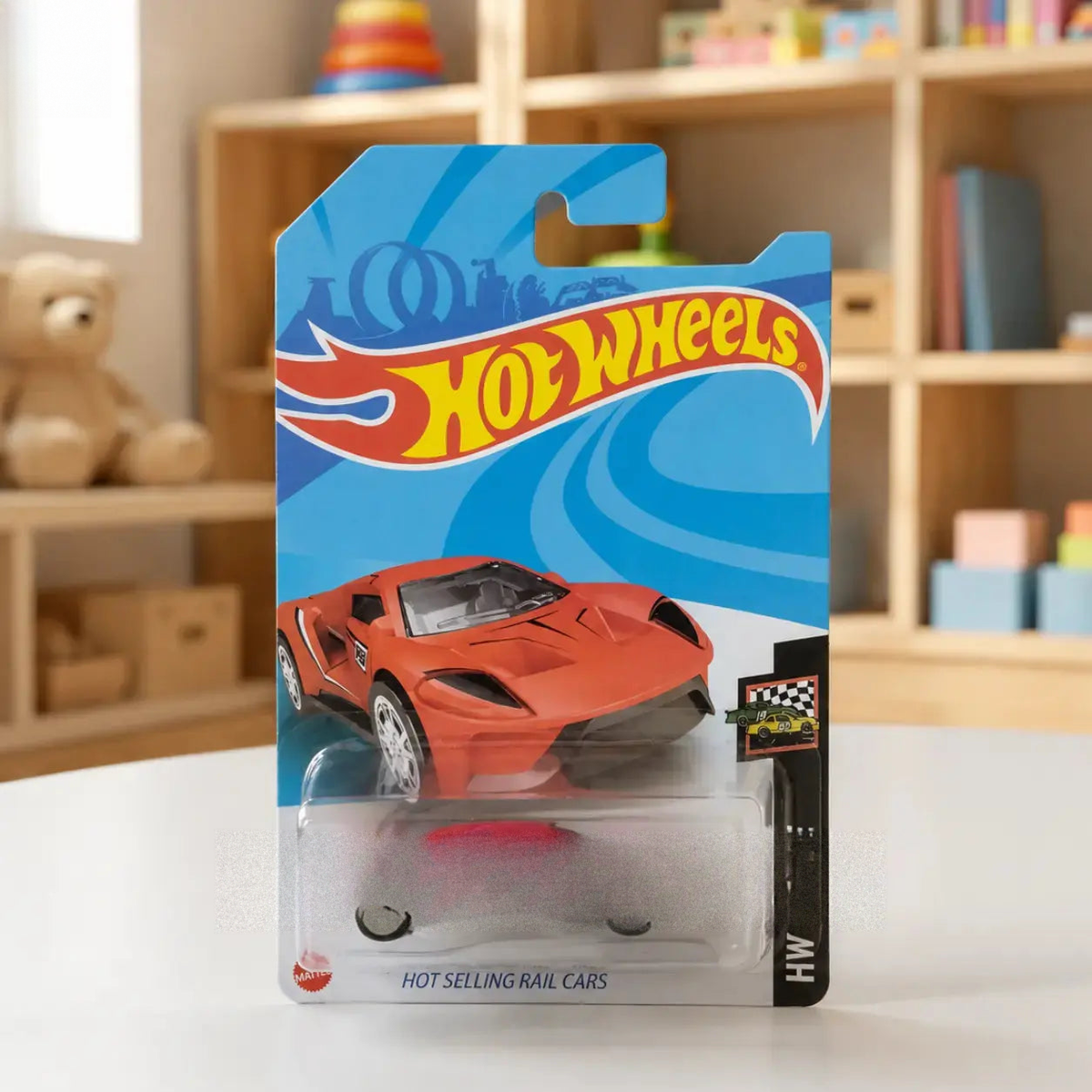 Yellow sports car miniature metal toy