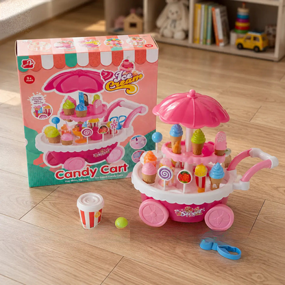 Ice Cream Candy Cart Toy with Light & Sound for Kids for Kids