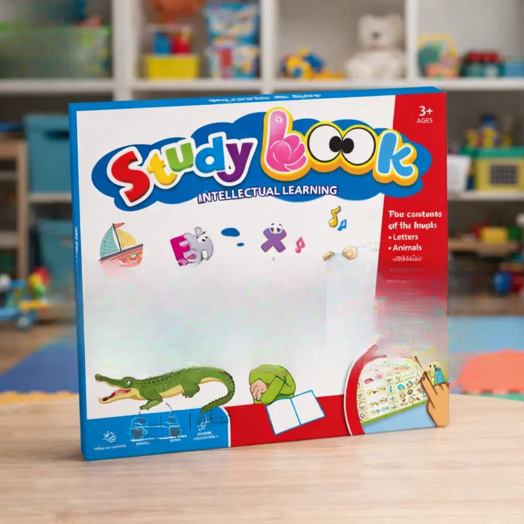 Toddler learning book alphabets numbers