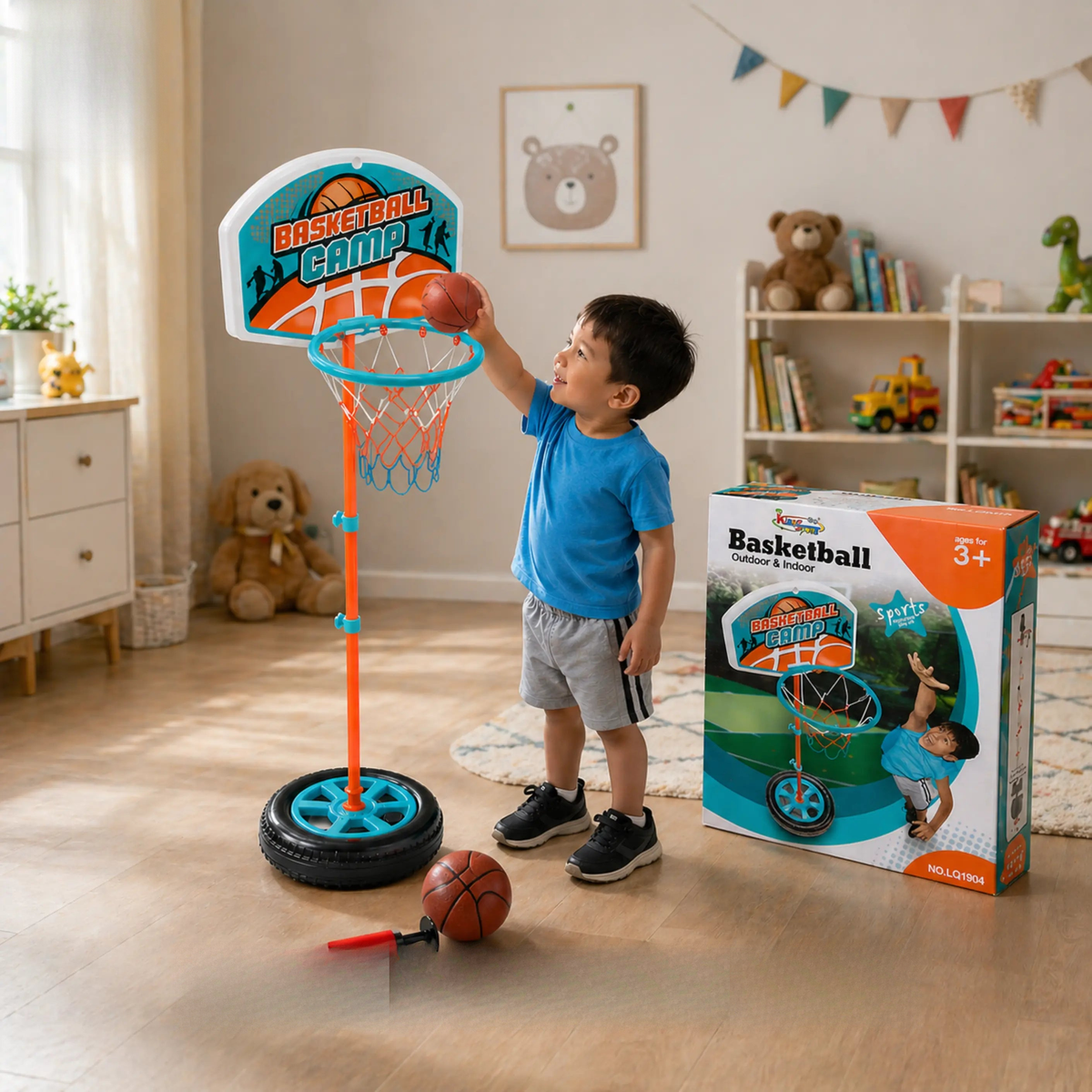 toddler basketball stand toy