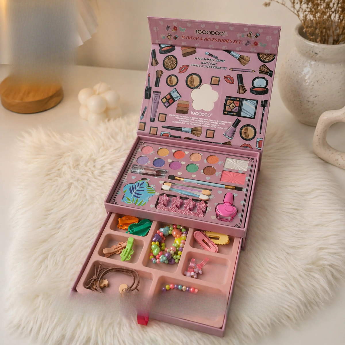 kids makeup set pink beauty kit for girls Pakistan