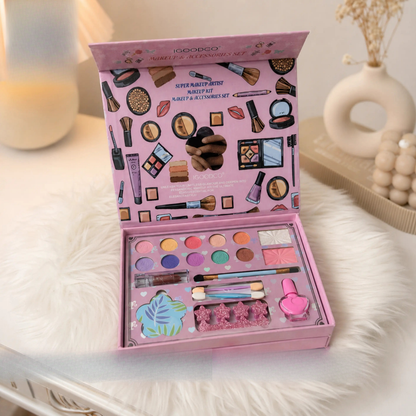 kids cosmetics set pink makeup kit toy for girls