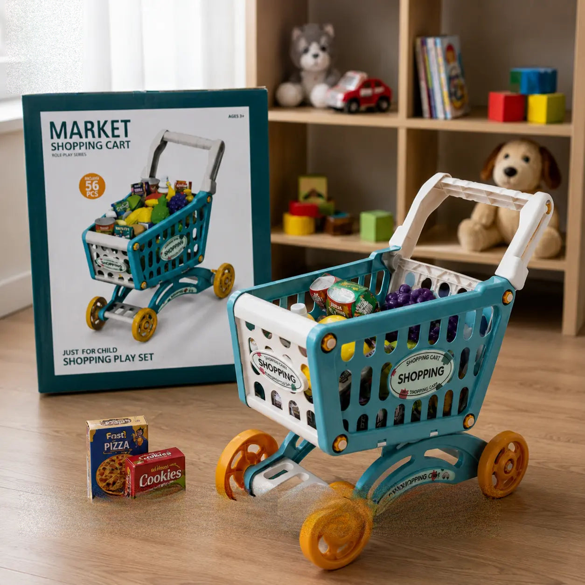 Kids Shopping Cart Playset for Kids