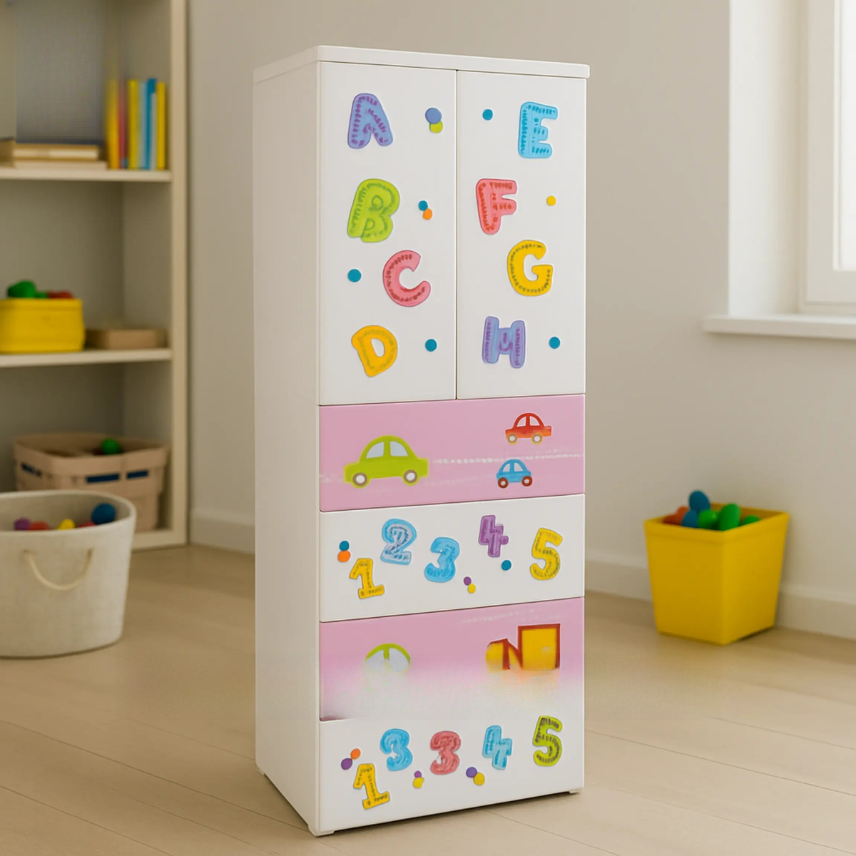 Kids ABC & Numbers Storage Cabinet ToysWalaPK
