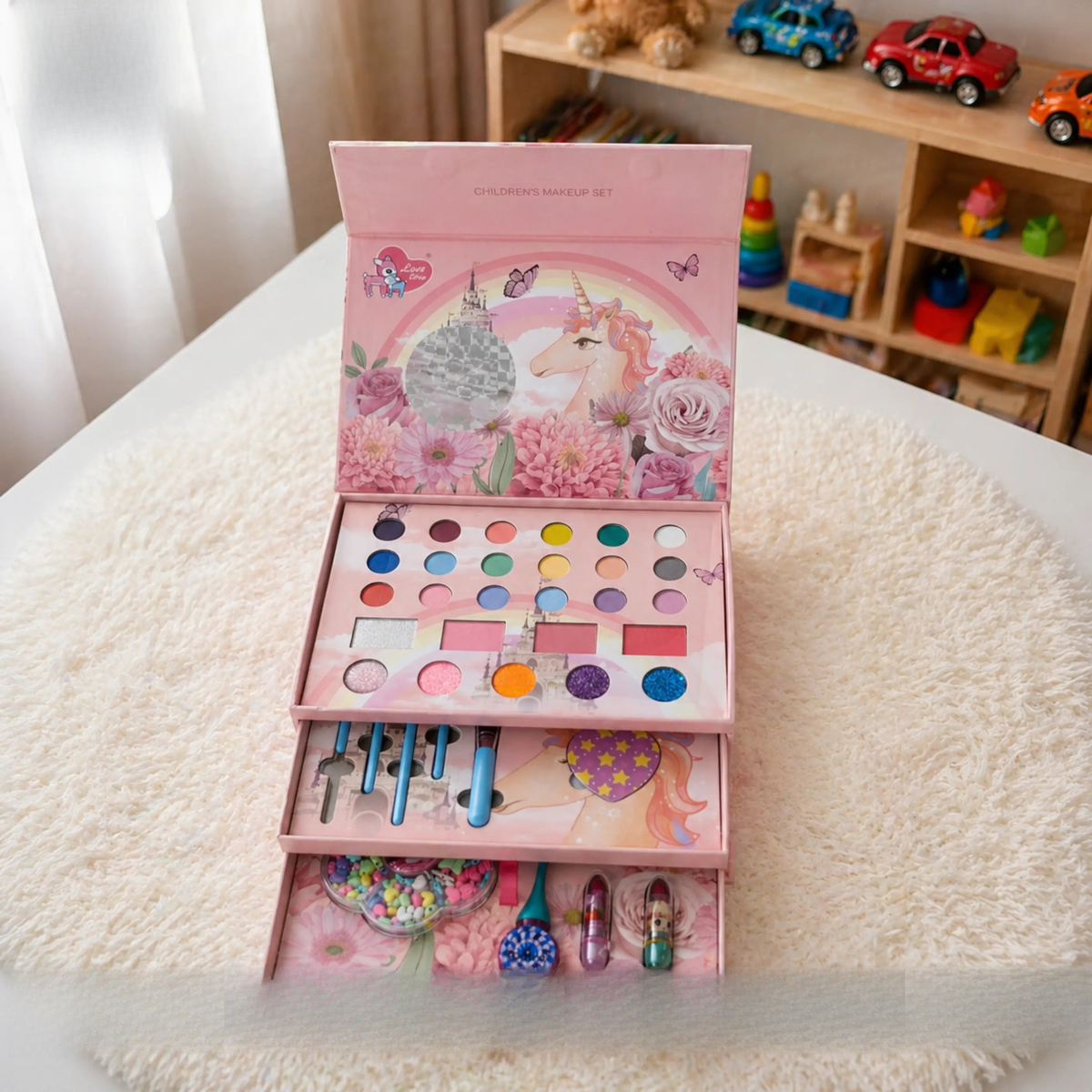 kids makeup kit multi layer beauty box