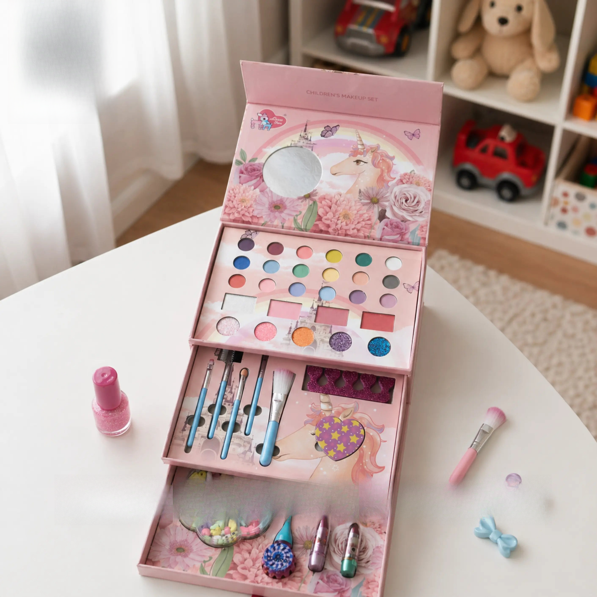 kids cosmetics set makeup box