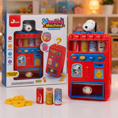 Kids shopping role play vending machine set