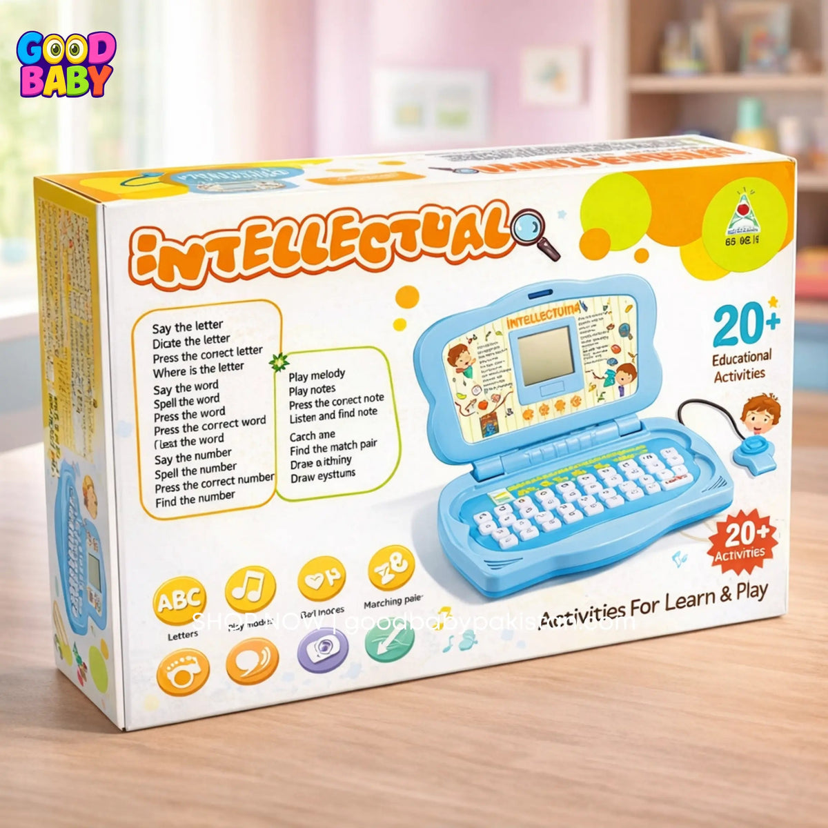 kids alphabet learning laptop