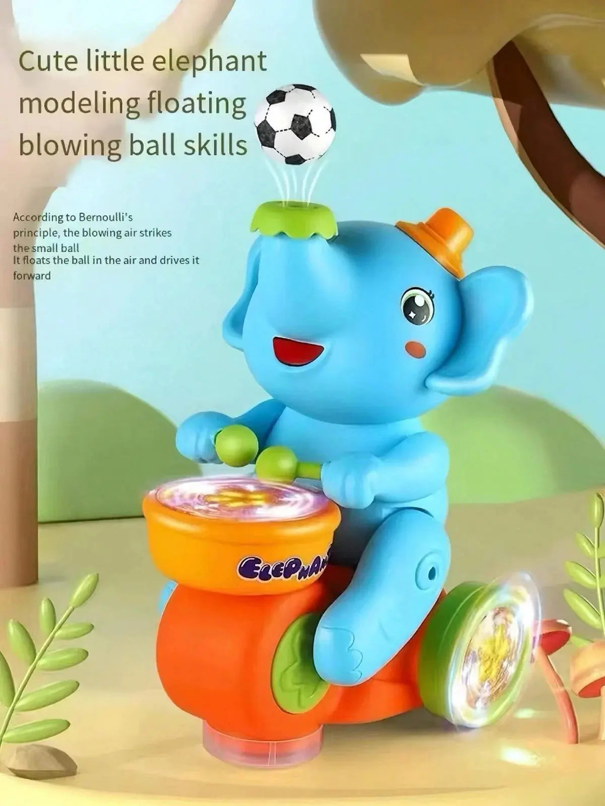 kids elephant toy with sound and motion