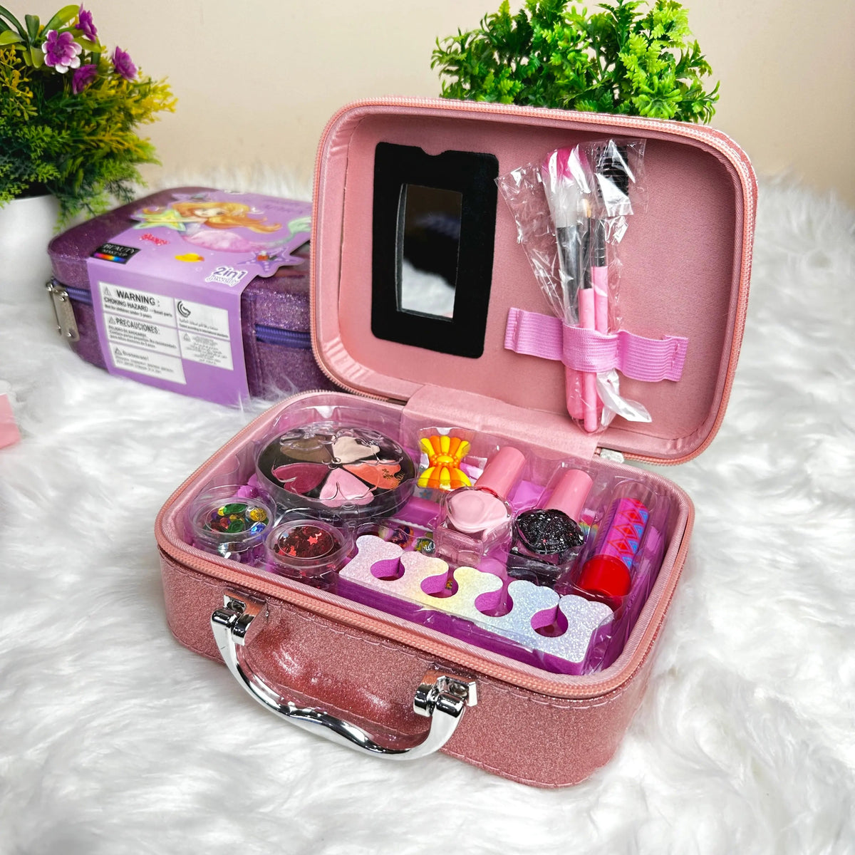 kids eyeshadow blush lipstick play set