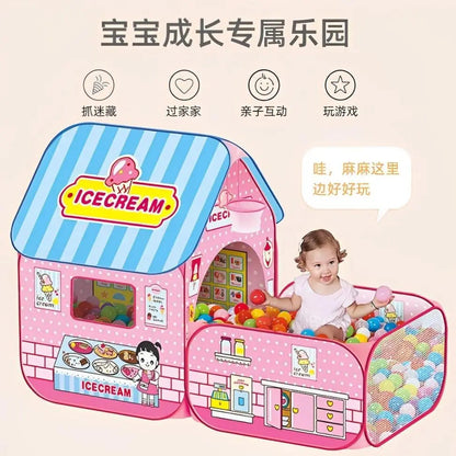 kids role play ice cream tent house