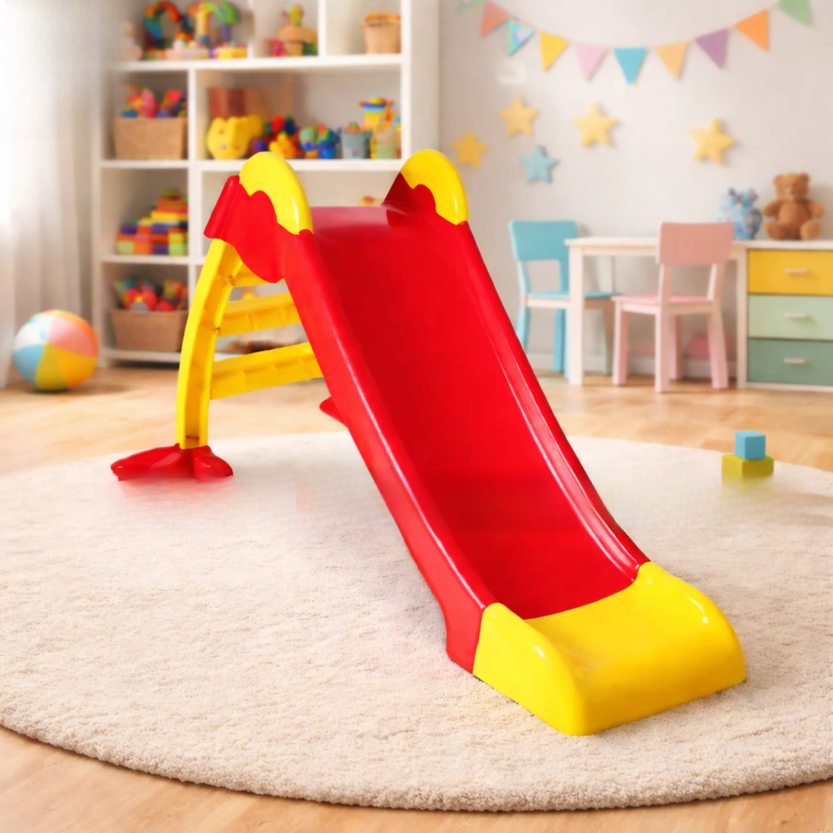 Kids slide with 3 step ladder for toddlers