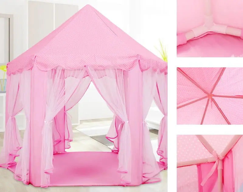 large princess tent for 2–3 kids