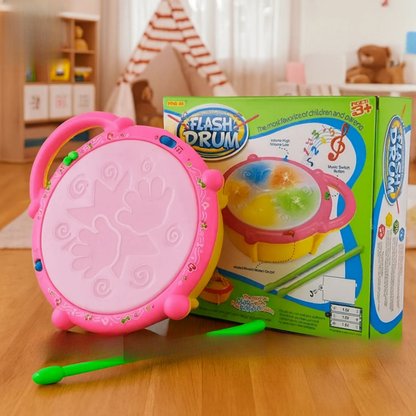 ToysWalaPK interactive musical flash drum with sticks