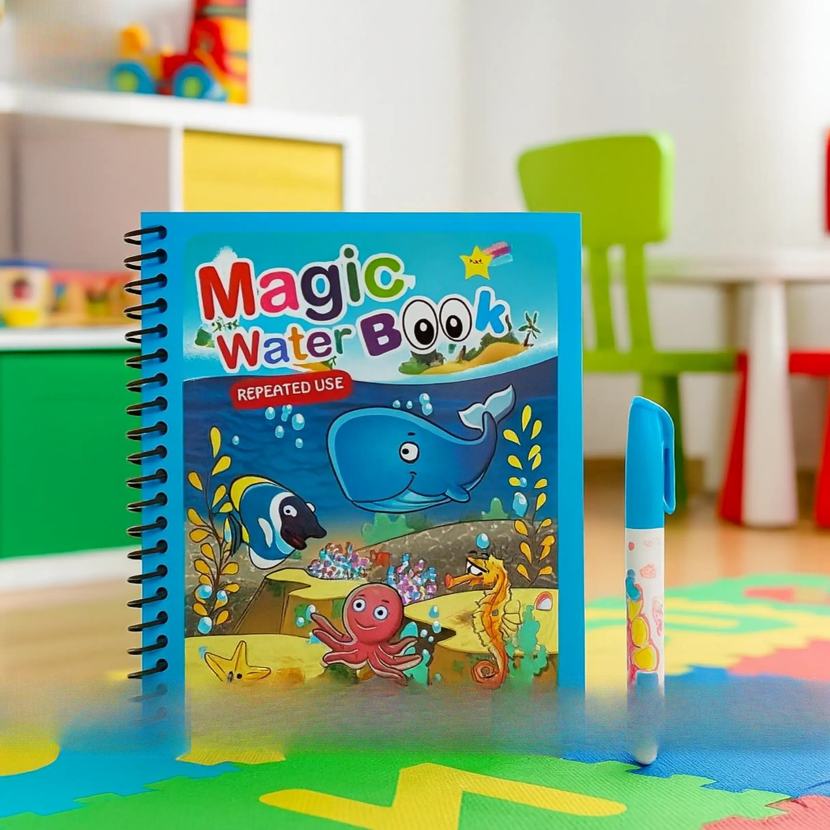 Magical water coloring book for kids – reusable and mess-free by ToysWalaPK
