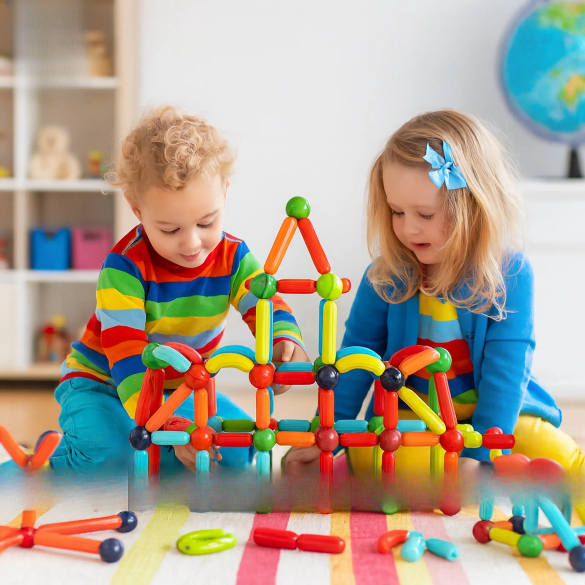 ToysWalaPK Magnetic Bar Blocks – STEM Learning Toy for Kids in Pakistan