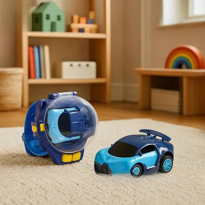 Mini RC Car Electric Wrist Watch for Kids – Rechargeable Racing Toy by ToysWalaPK