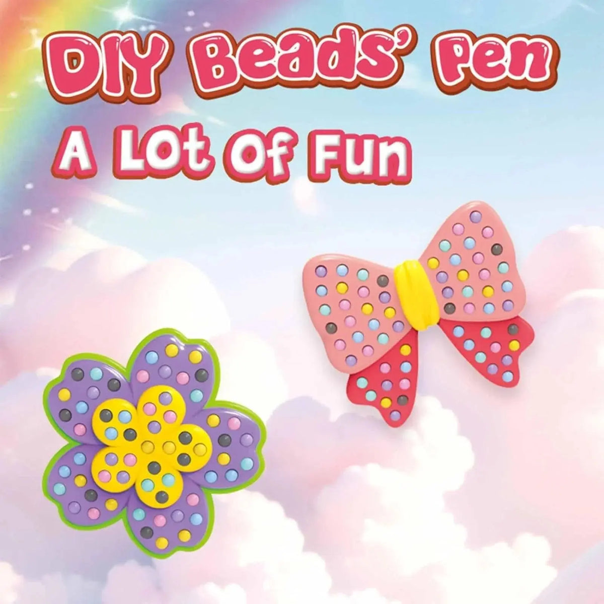 plastic bead pen craft set