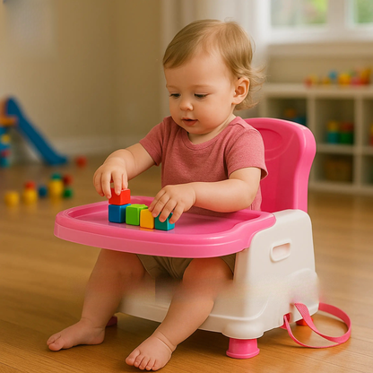 Portable baby booster seat for travel
