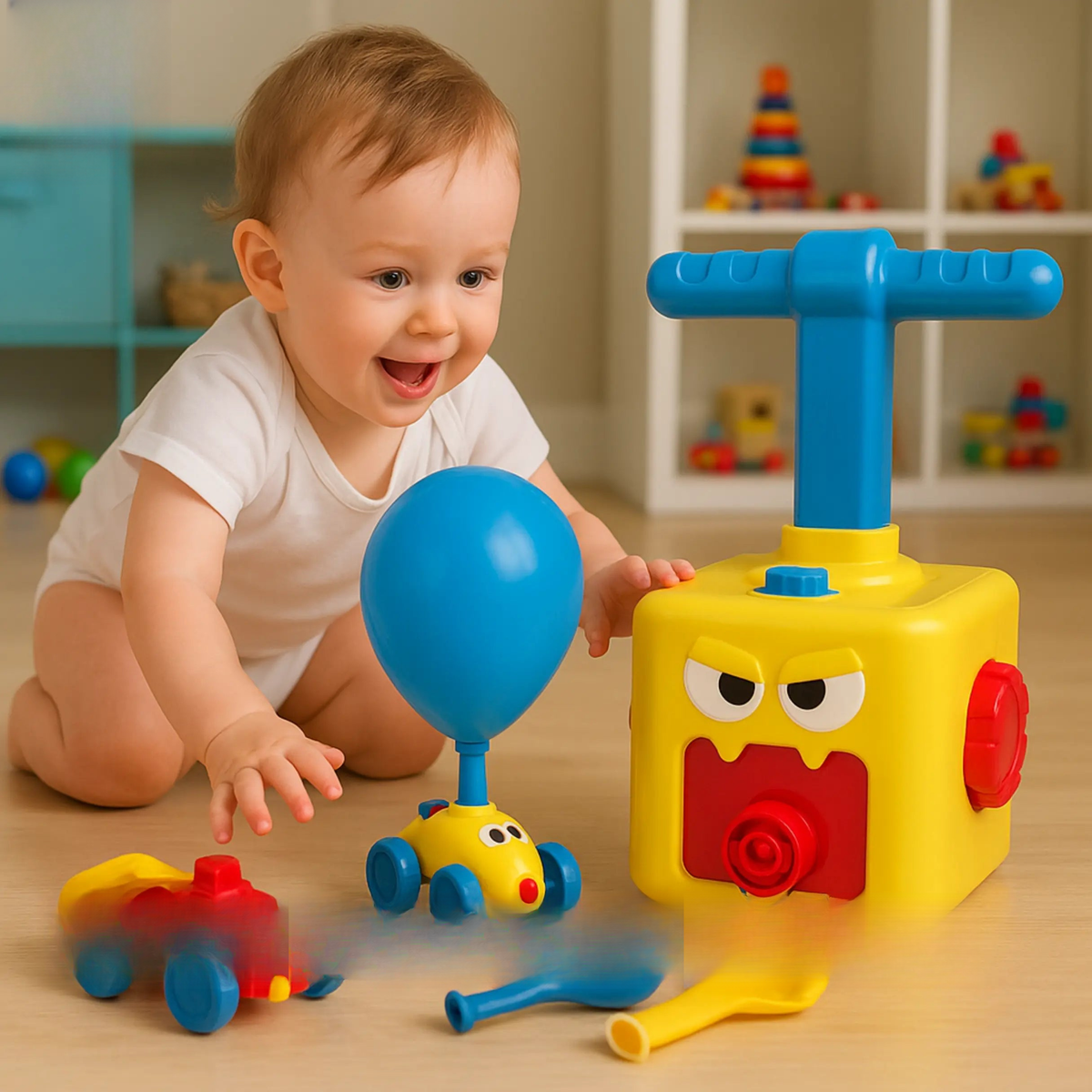 STEM Air Power Balloon Car Educational Toy Pakistan