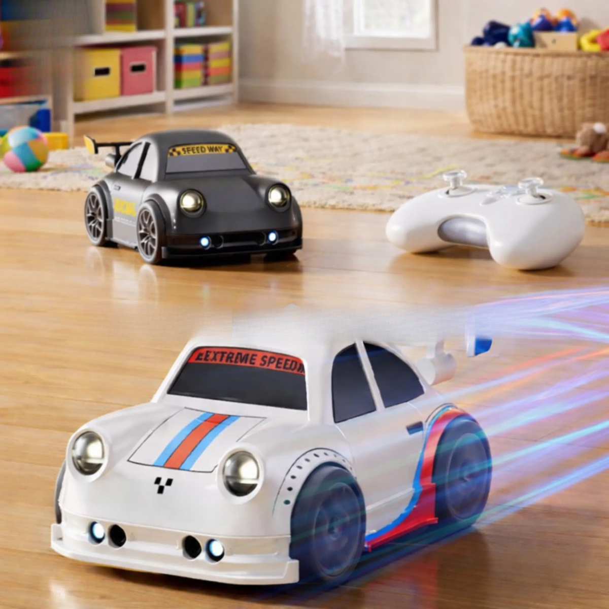 Rechargeable remote control drift car toy