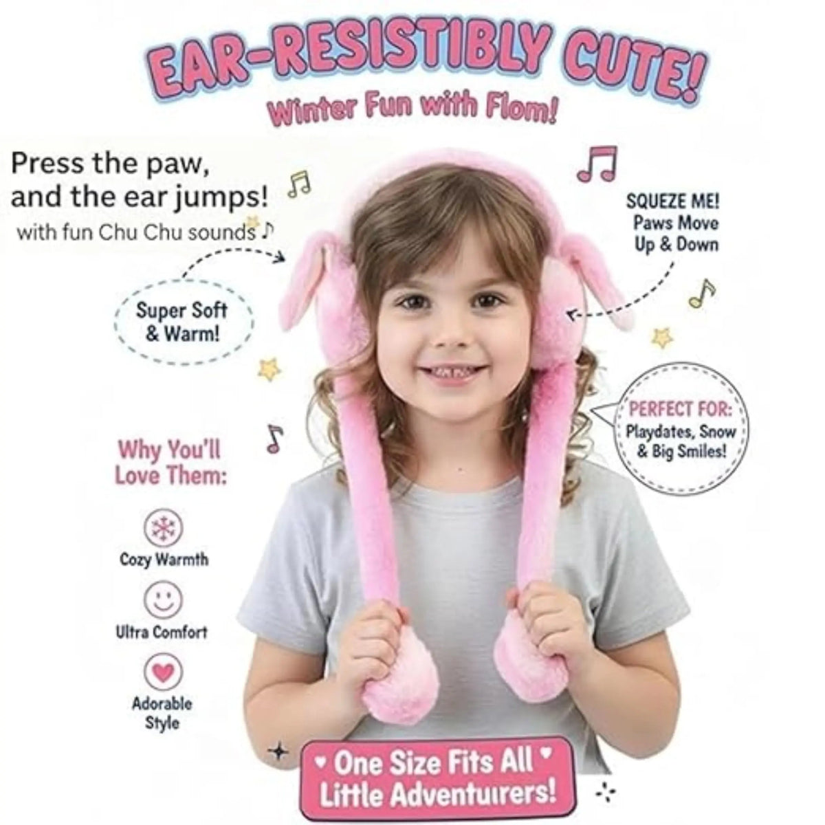 soft plush winter earmuffs toddler Pakistan