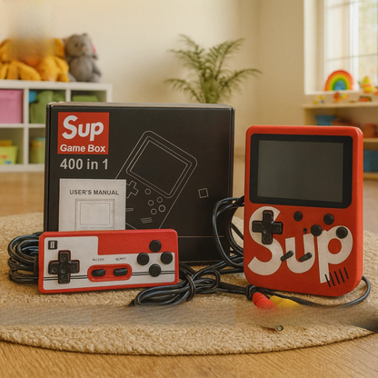 SUP 400-in-1 mini gaming console with 3-inch LED screen – ToysWalaPK