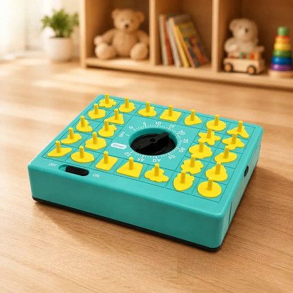 26-piece green and yellow puzzle board for children