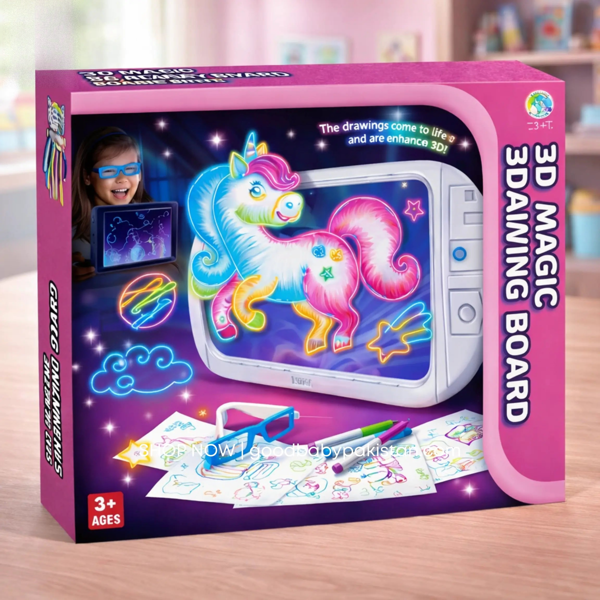 kids neon LED art board