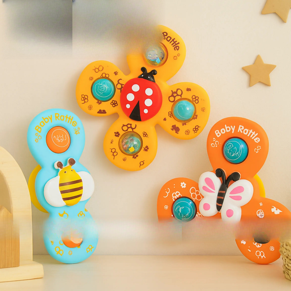 Vibrant Baby Rattle Spinner Toy for Infants & Toddlers ToysWalaPK