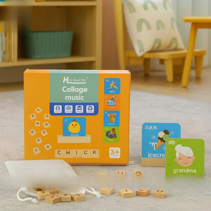 Wooden Alphabet Letters Set – Montessori Learning Toy ToysWalaPK