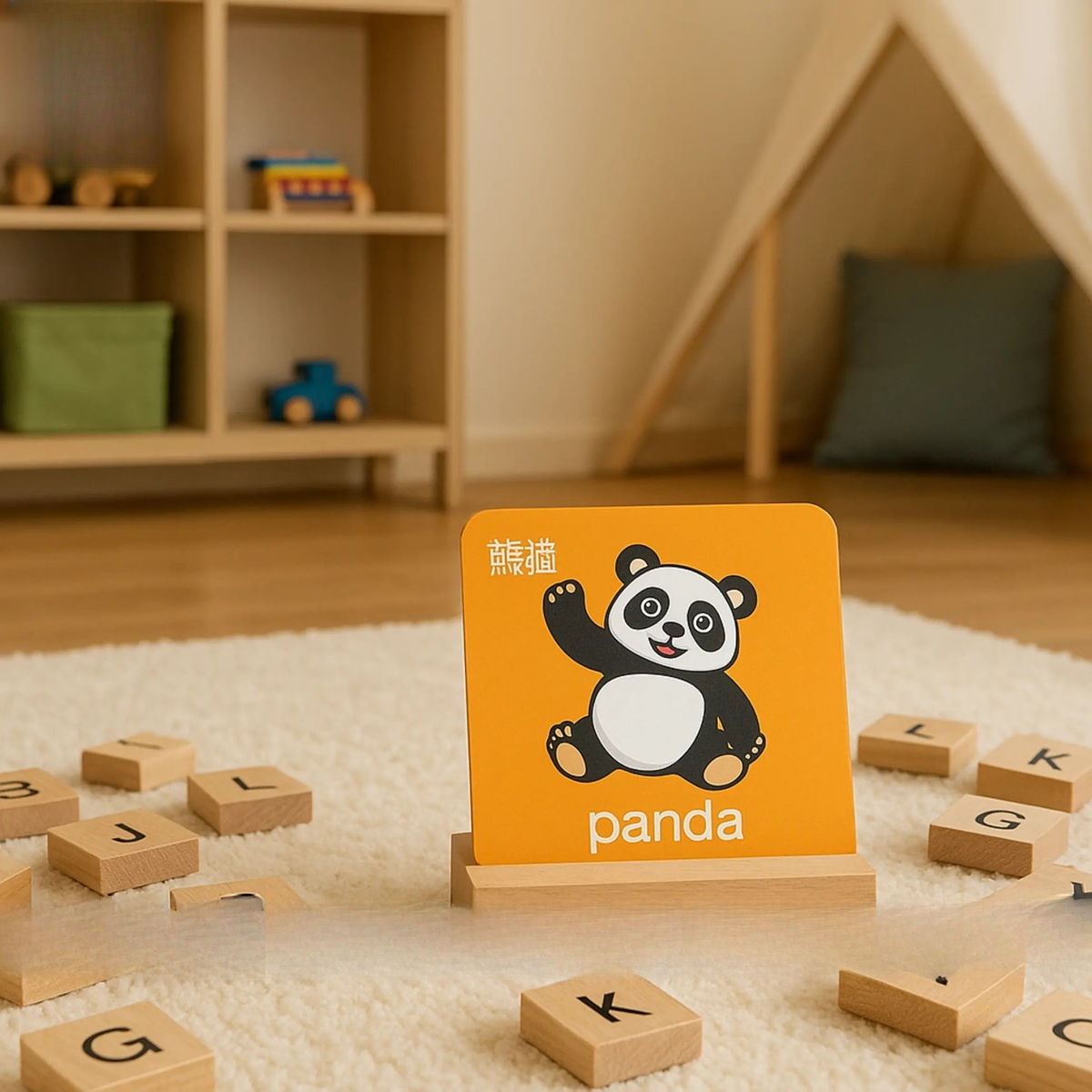 Wooden Alphabet Letters Set – Montessori Learning Toy ToysWalaPK
