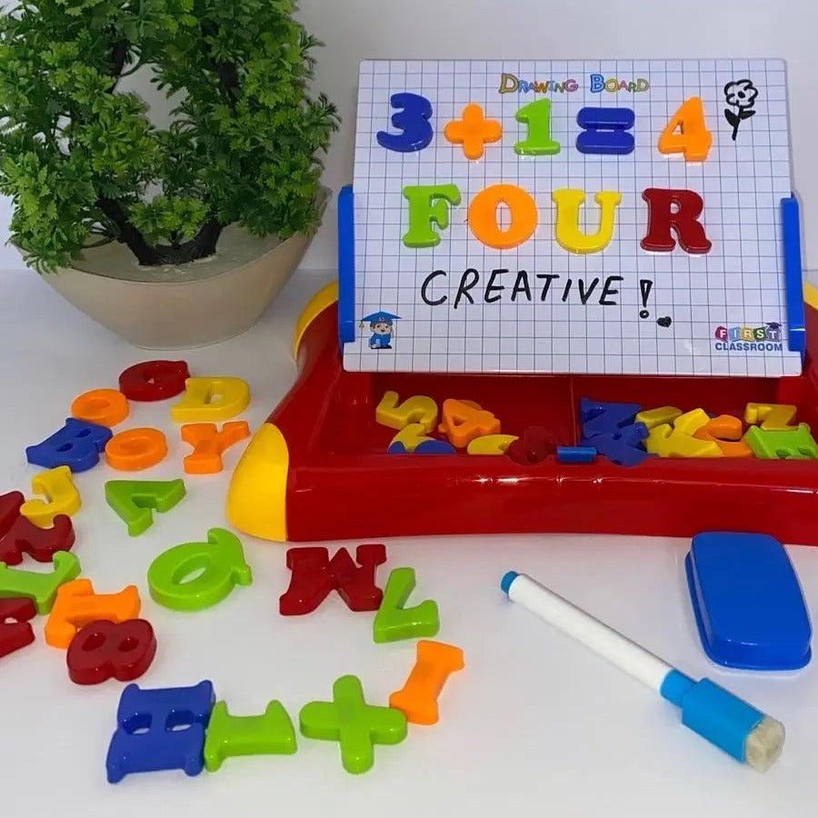 Write and draw magnetic learning case for kids